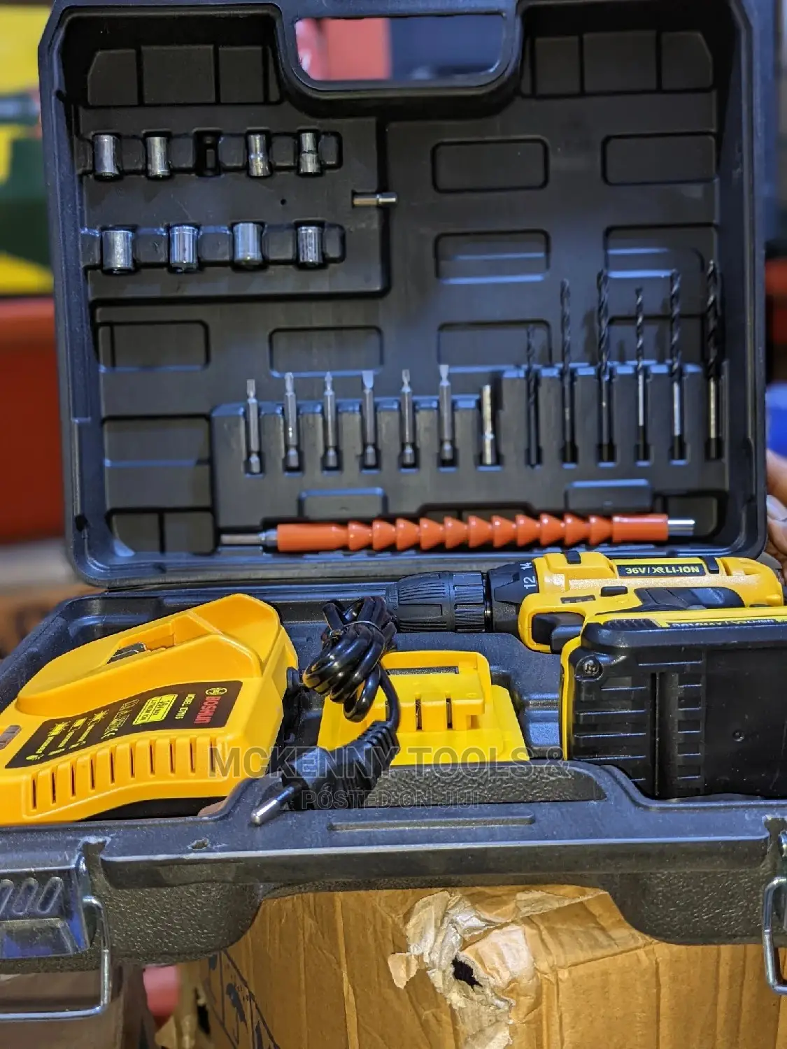36v Cordless Drill Power Srtenght
With Extra Battery