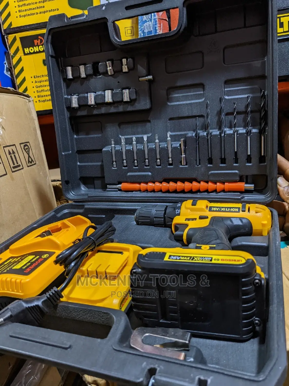 36v Cordless Drill Power Srtenght
With Extra Battery