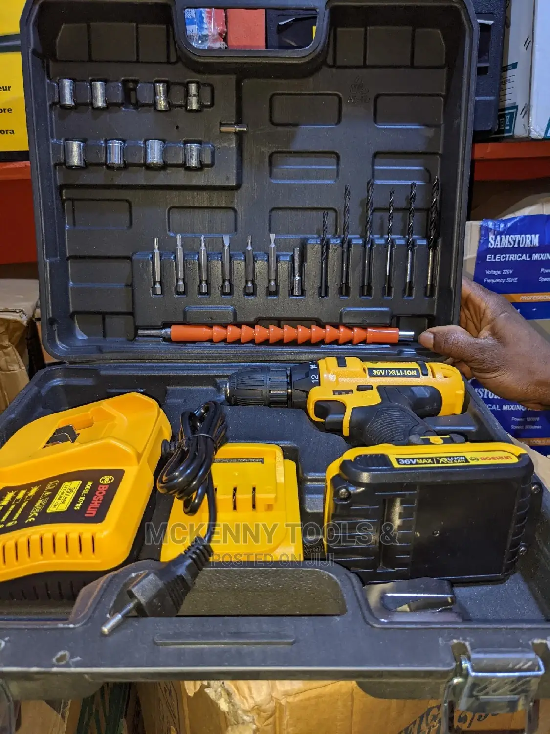 36v Cordless Drill Power Srtenght
With Extra Battery