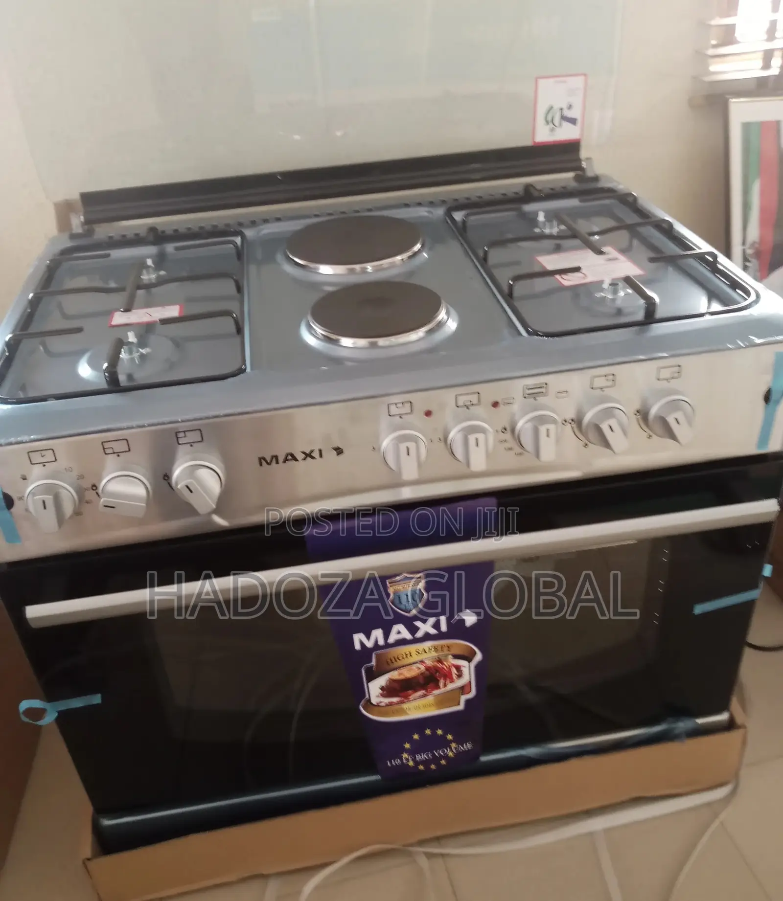 Maxi Free Standing Gas Cooker- MAXI 60x90 4+2 INOX
