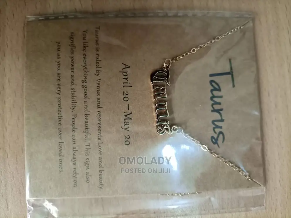 Zodiac Sign Gold Necklace - Taurus