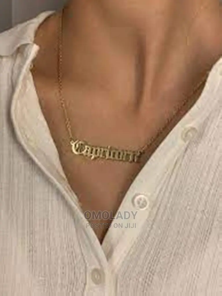 Zodiac Sign Gold Necklace - Capricorn
