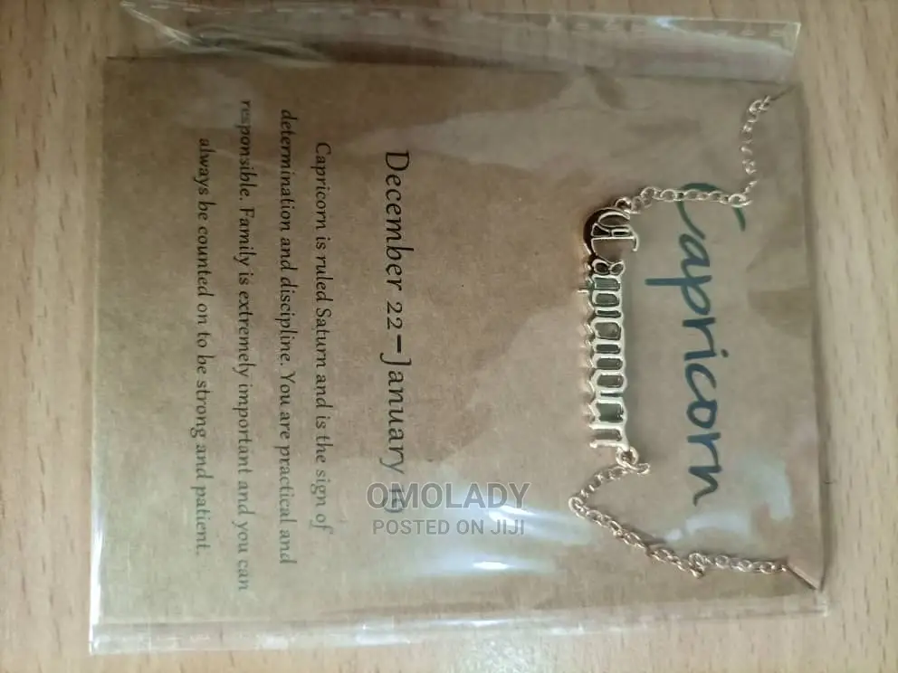 Zodiac Sign Gold Necklace - Capricorn
