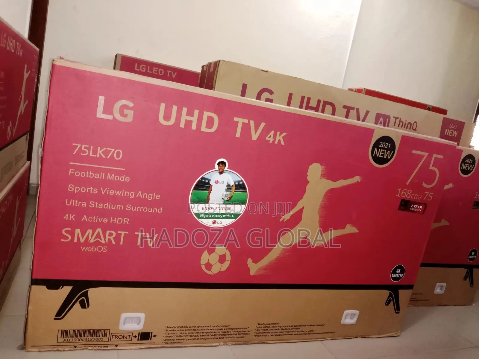 75inches LG Smart TV With NETFLIX, YOUTUBE and Wireless