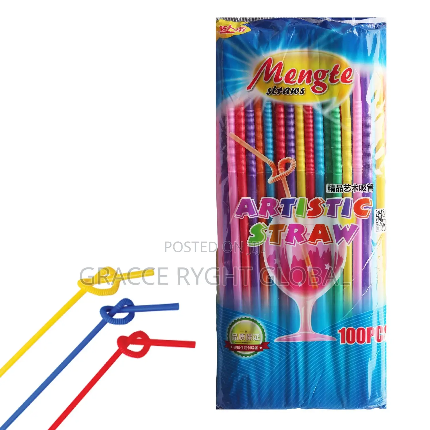 Bendable Coloured Straw