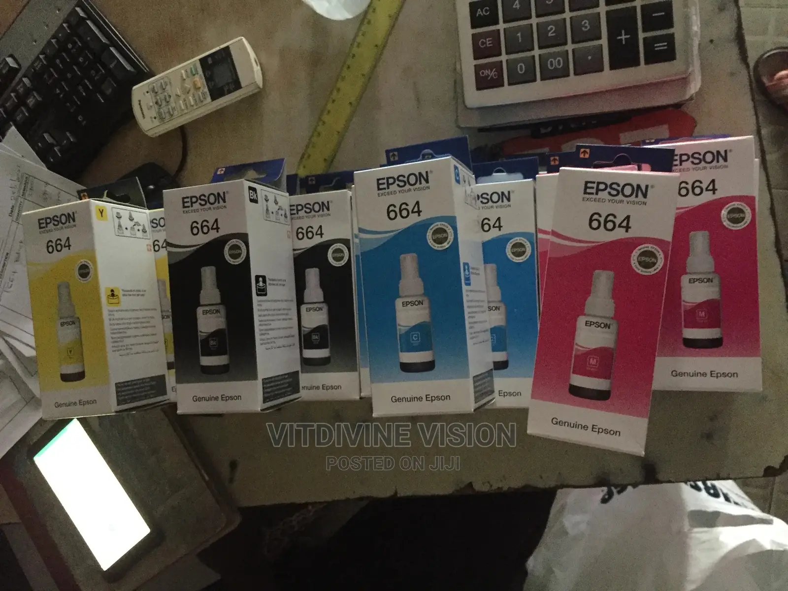 Epson T664 Refill Ink (70ml) Black ,Cyan,Magenta,Yellow