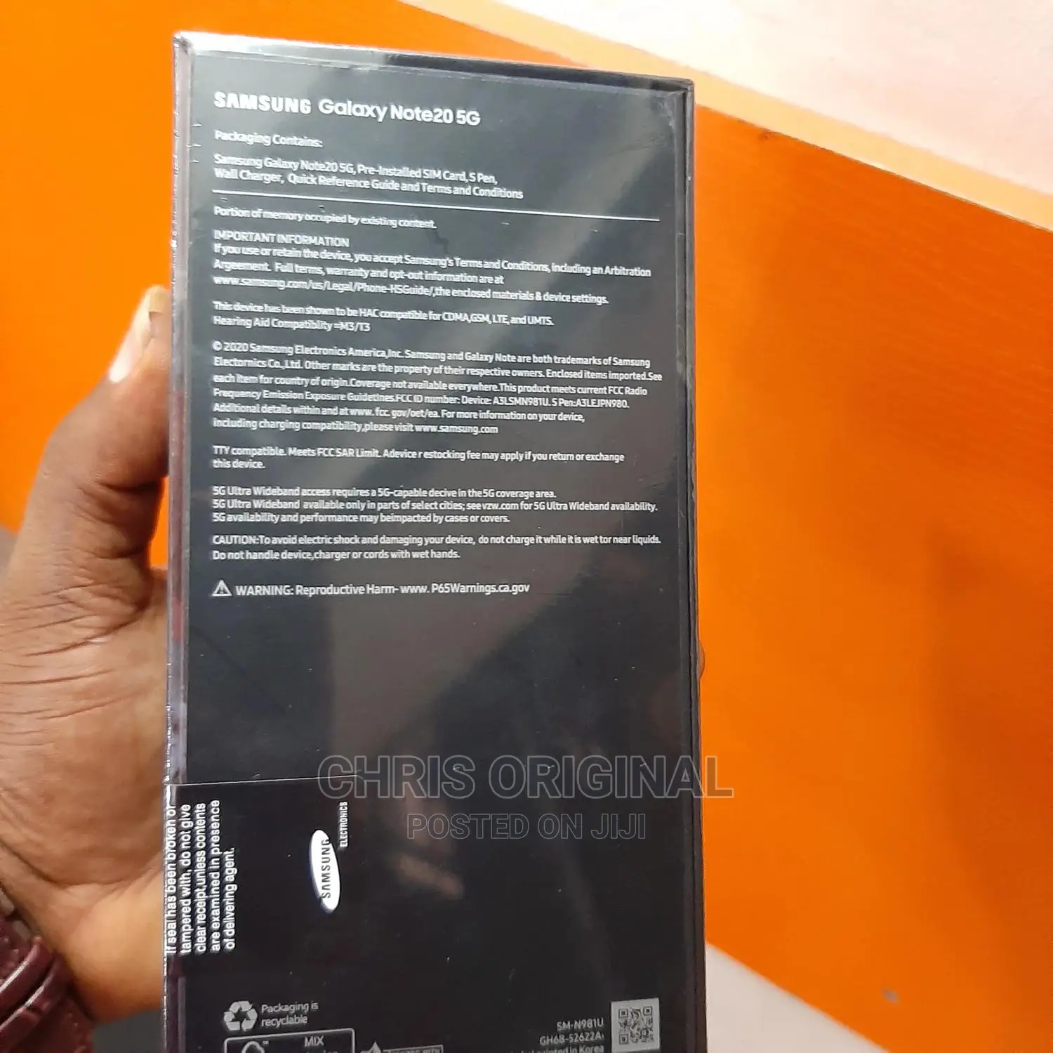 New Samsung Galaxy Note 20 5G 128 GB