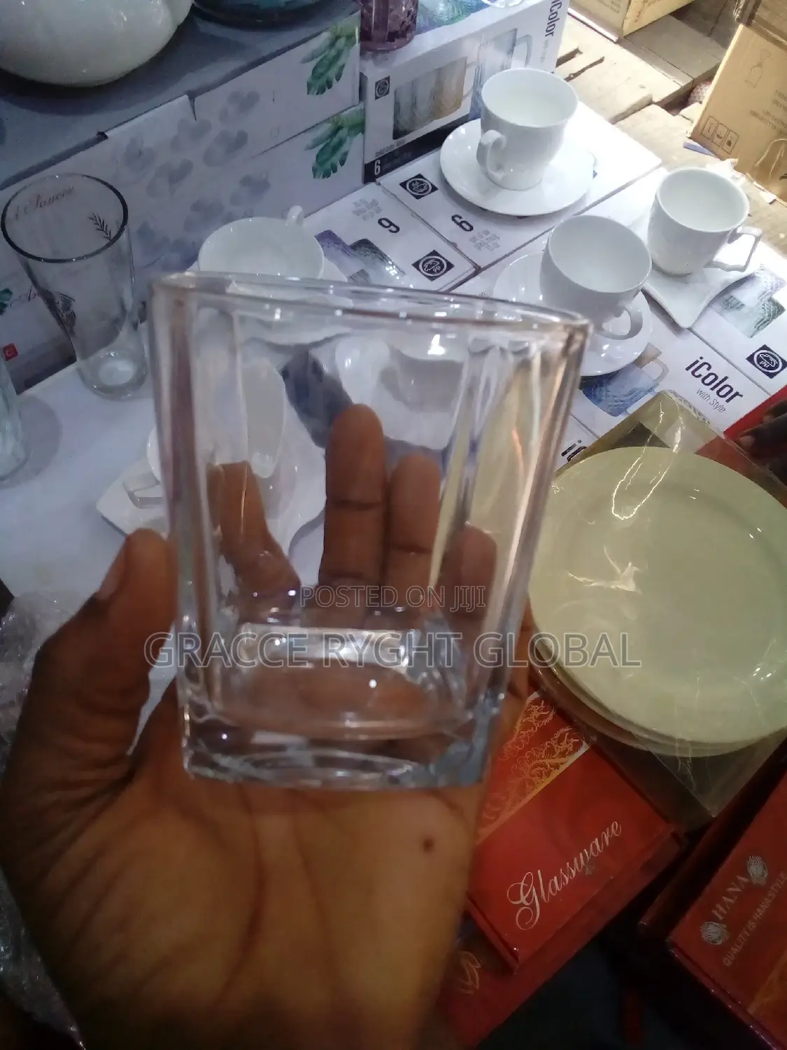 Square Shaped Whiskey Glass