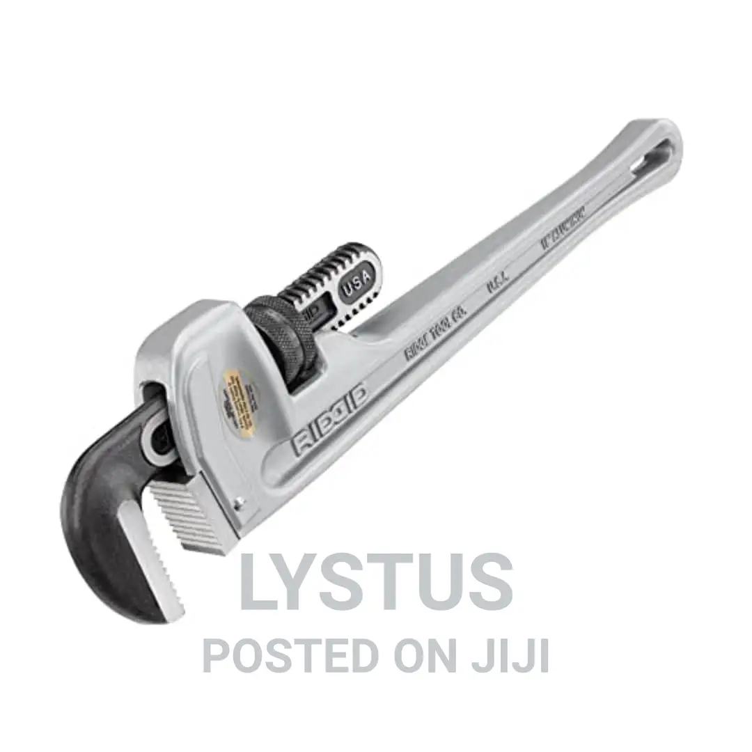 18" Ridgid 31100 Model 818 Aluminum Straight Pipe Wrench
