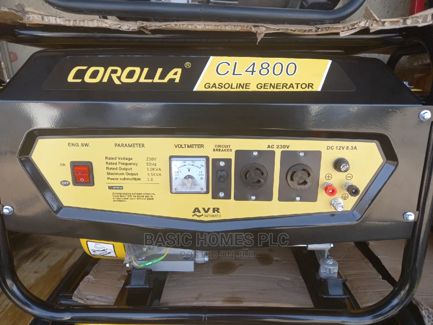 Corolla Generator by Toyota Product 3.5kva