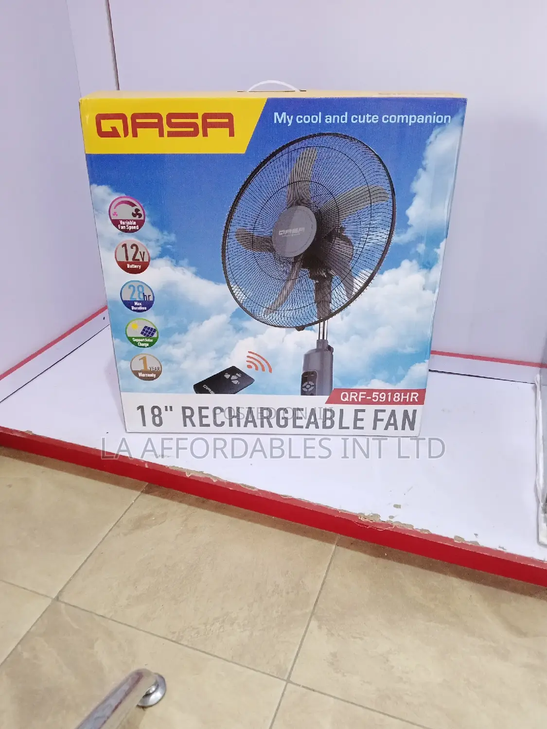 Qasa Rechargeable Fan - QRF-5918hr