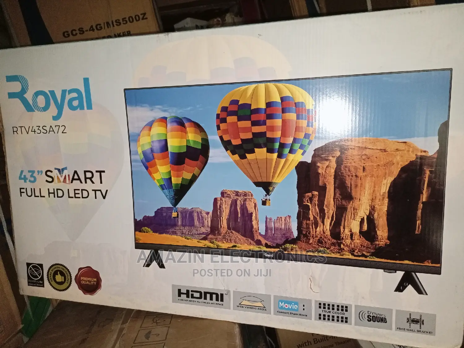 Royal 43 Inches Smart T.V ( Frameless)