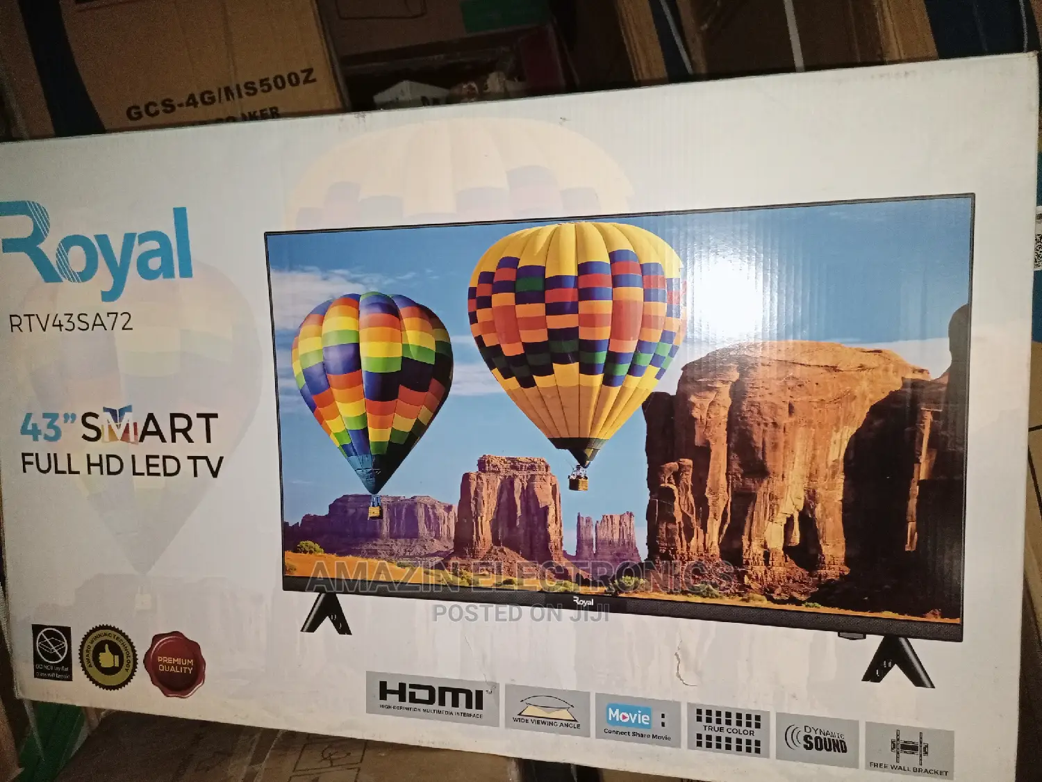 Royal 43 Inches Smart T.V ( Frameless)