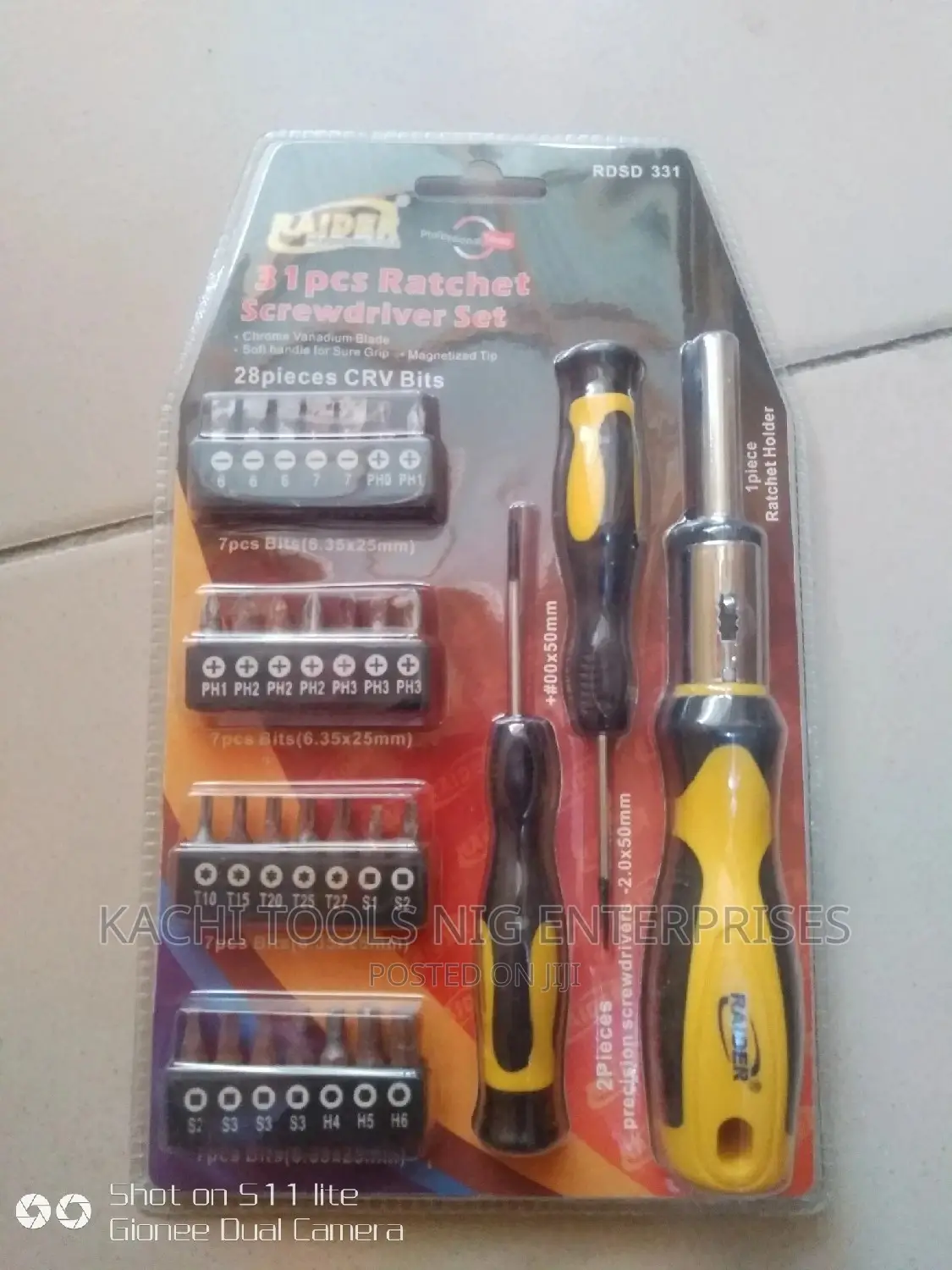 31pes Rachet Screwdriver Set