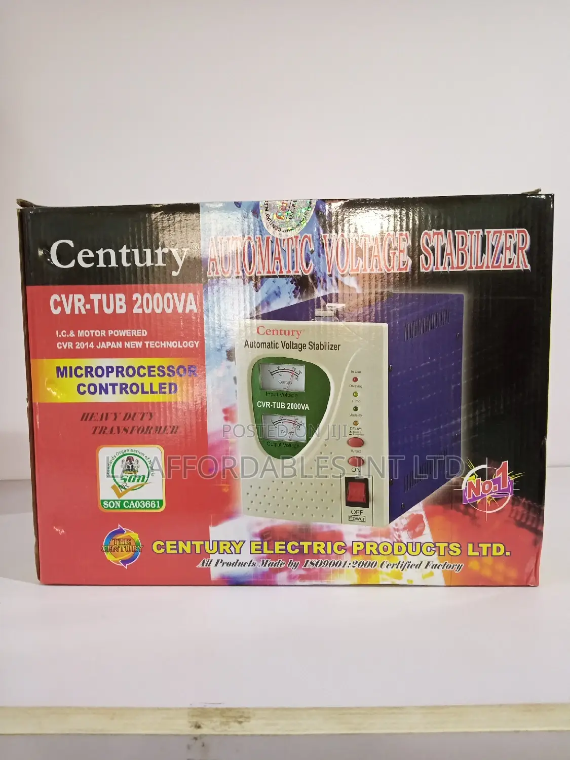 Century Stabilizer-CVR-Tub 2000va