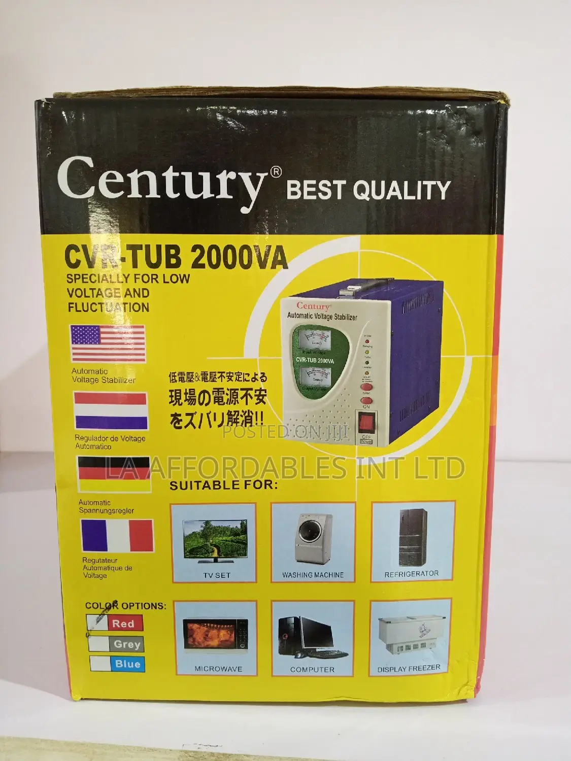 Century Stabilizer-CVR-Tub 2000va