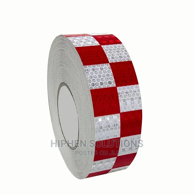 Red and White Safety Caution Road Car Reflective Tape
