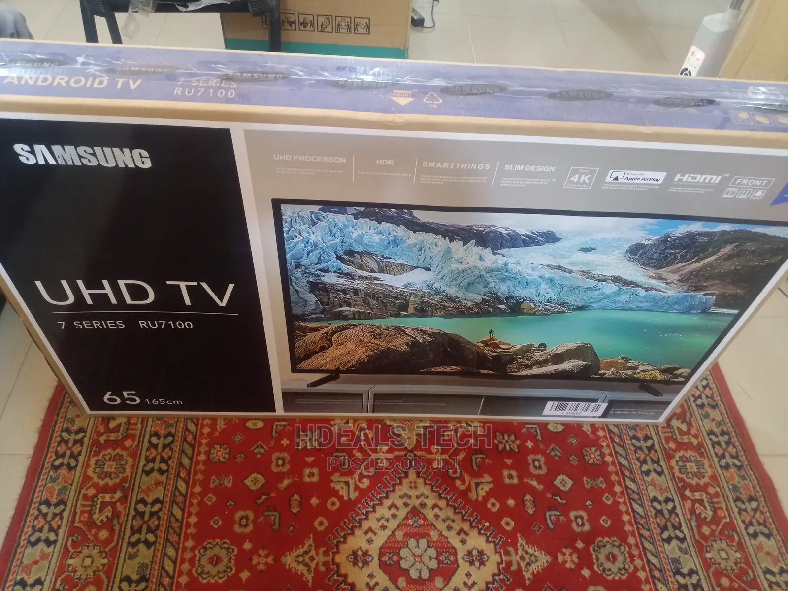 Samsung Ru7100 65" Hdr 4K Uhd Smart TV