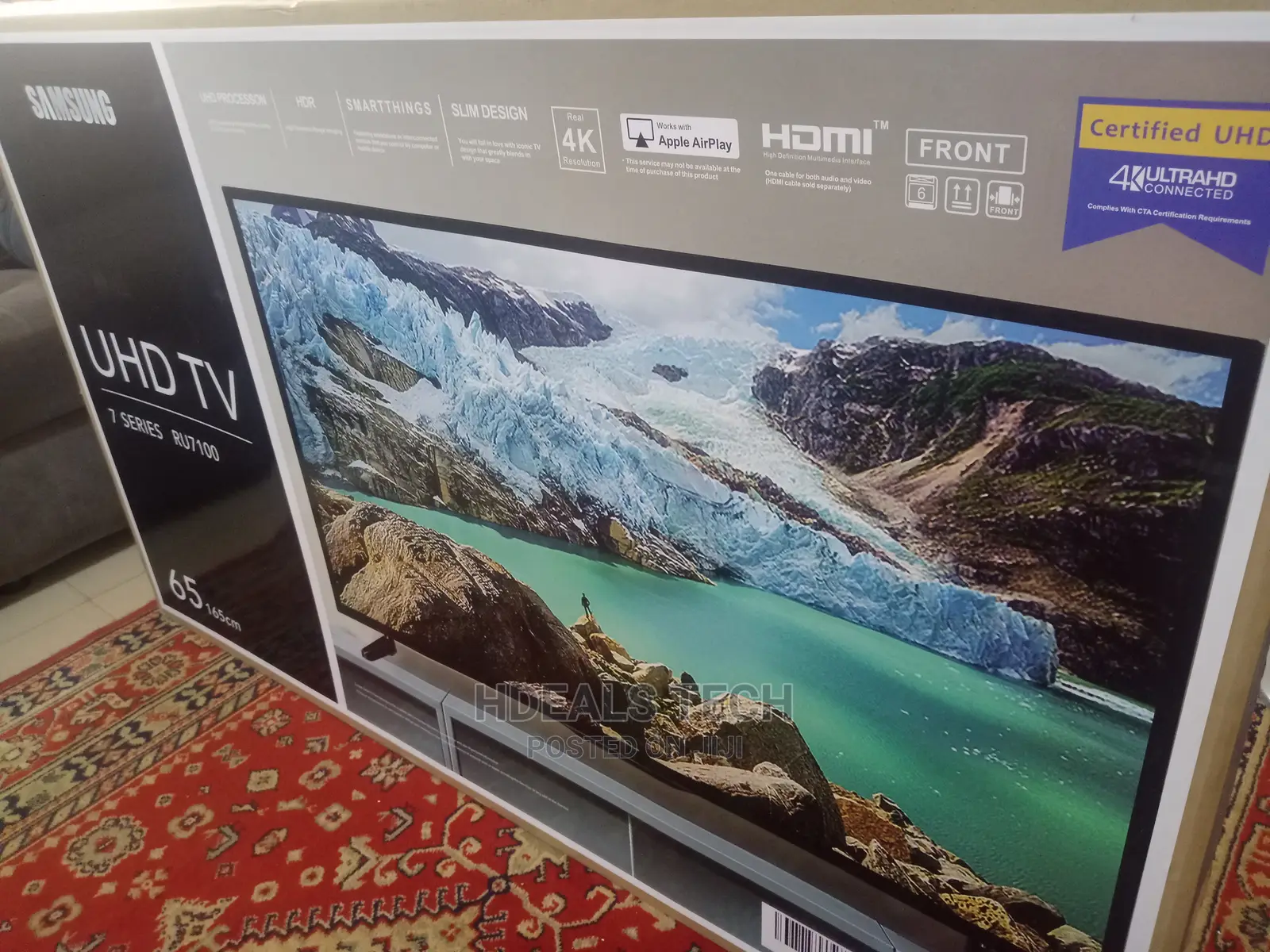 Samsung 65" Series 7 Ru7100 Uhd HDR Smart Led Tv