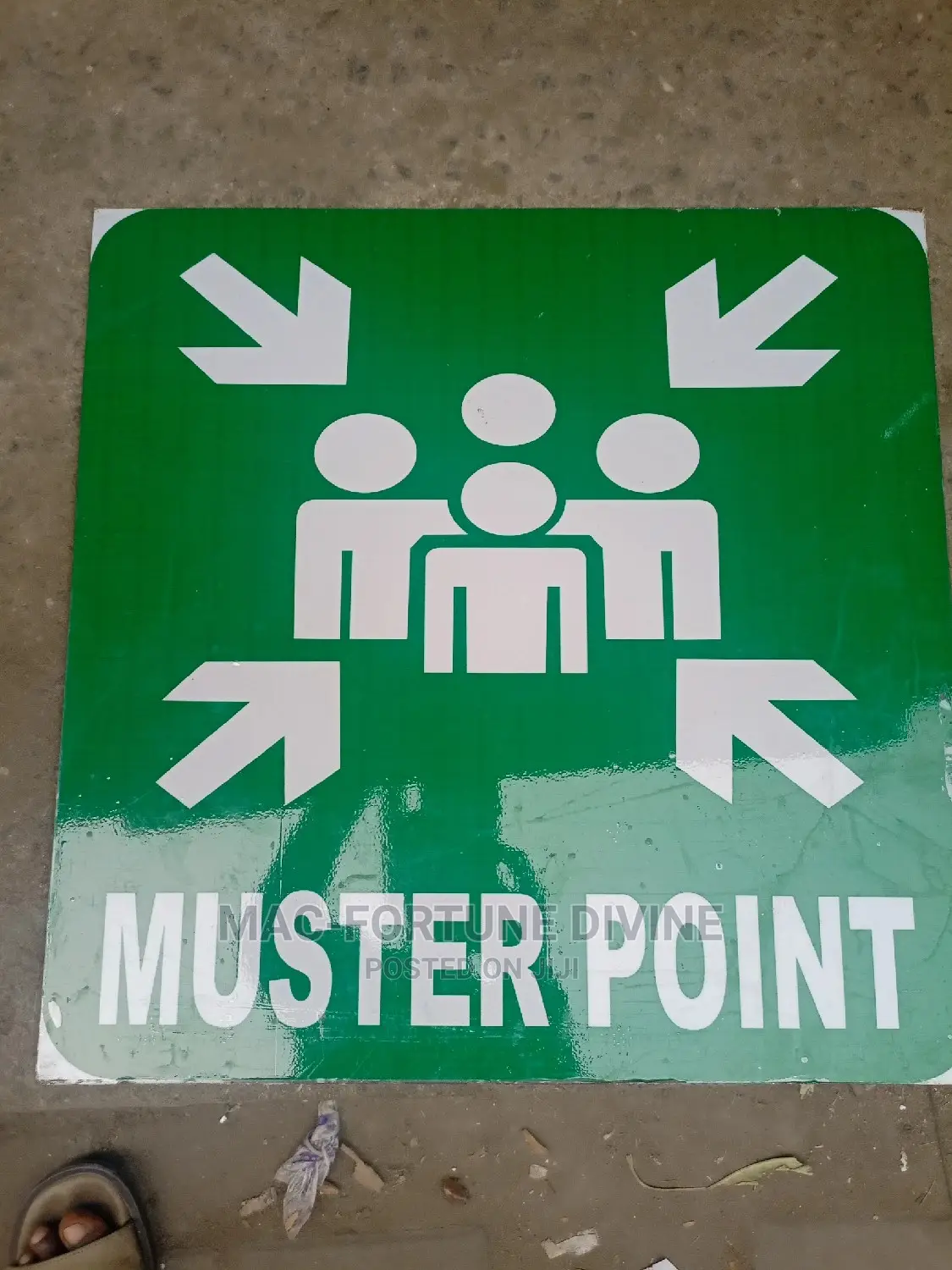 Muster Point Safety Signs(Big Size)