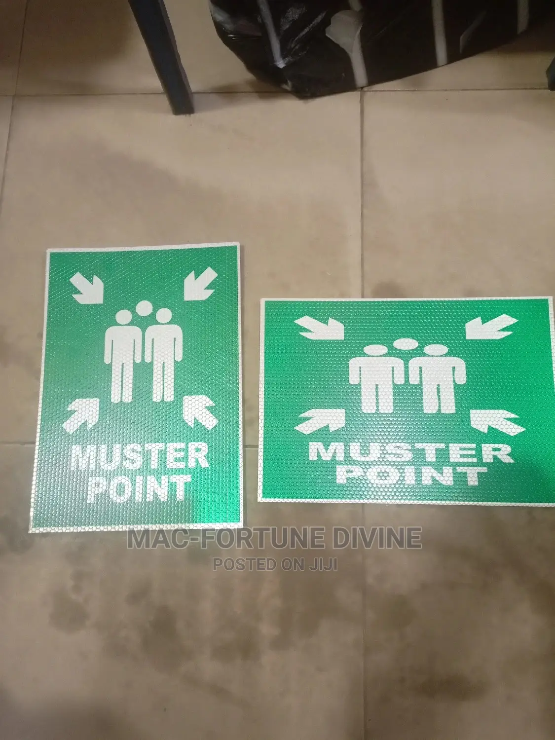 Muster Point Safety Signs