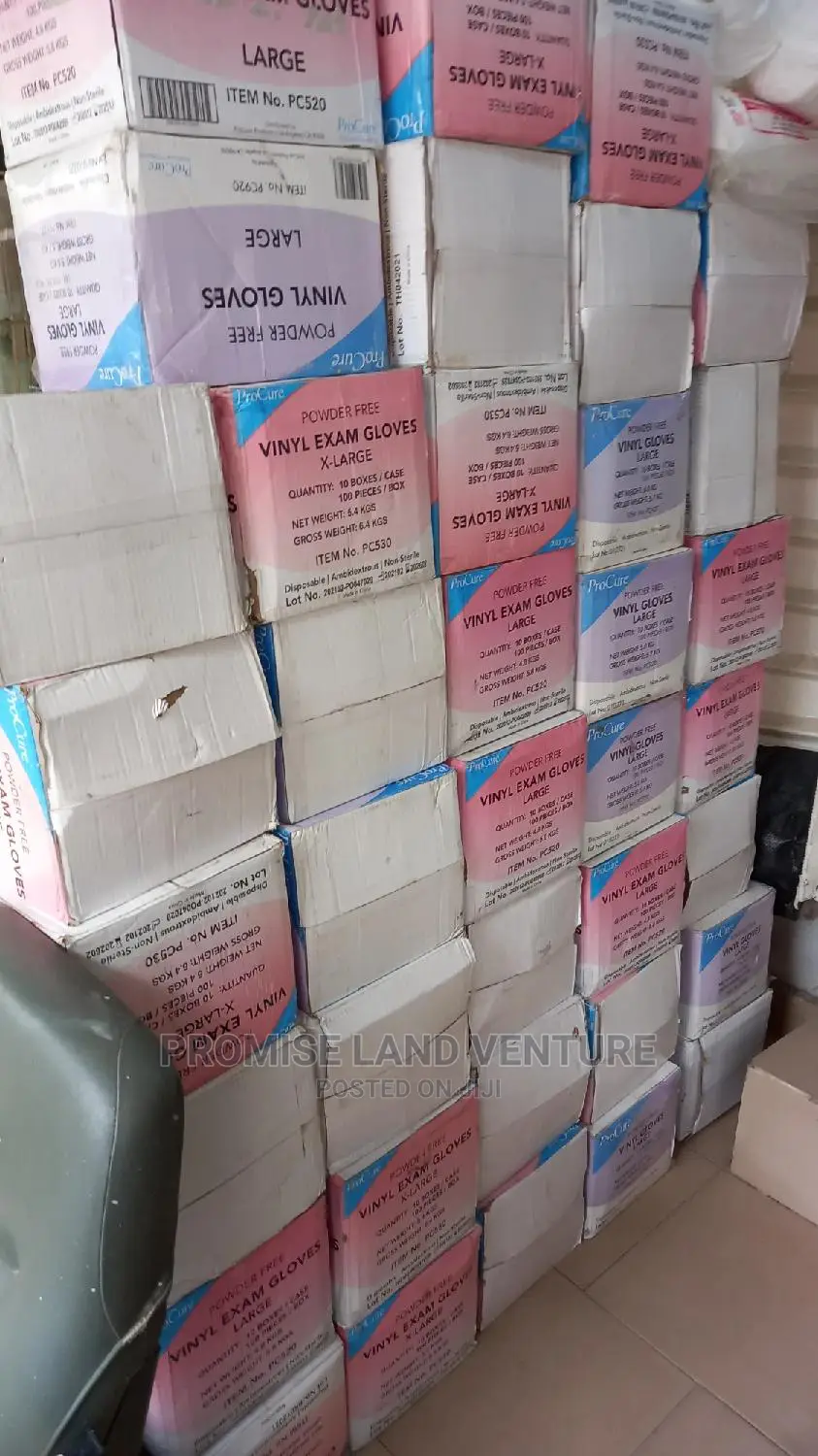 Vinly Exam Glove Powder Free. Large, Medium, X Large.
