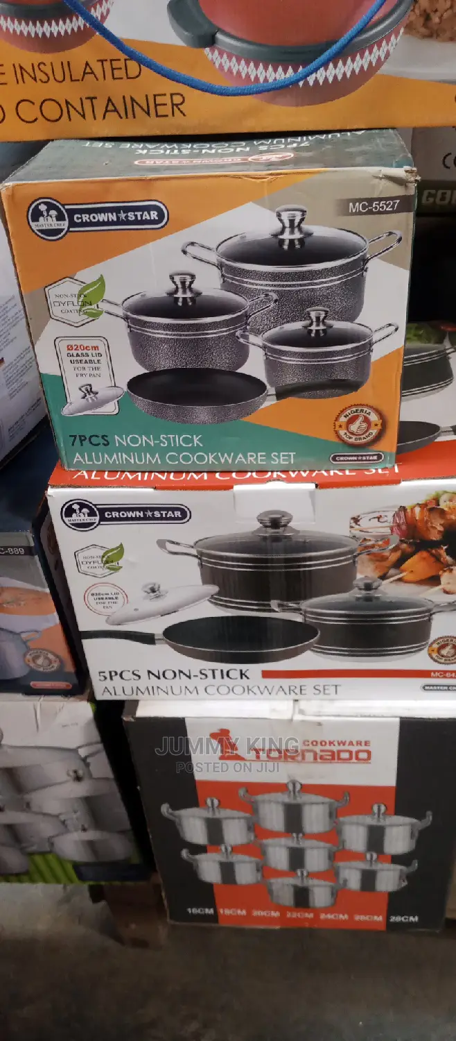 Premium Set- 2 PCS- Non-Stick Pots + 1 Frying Pan