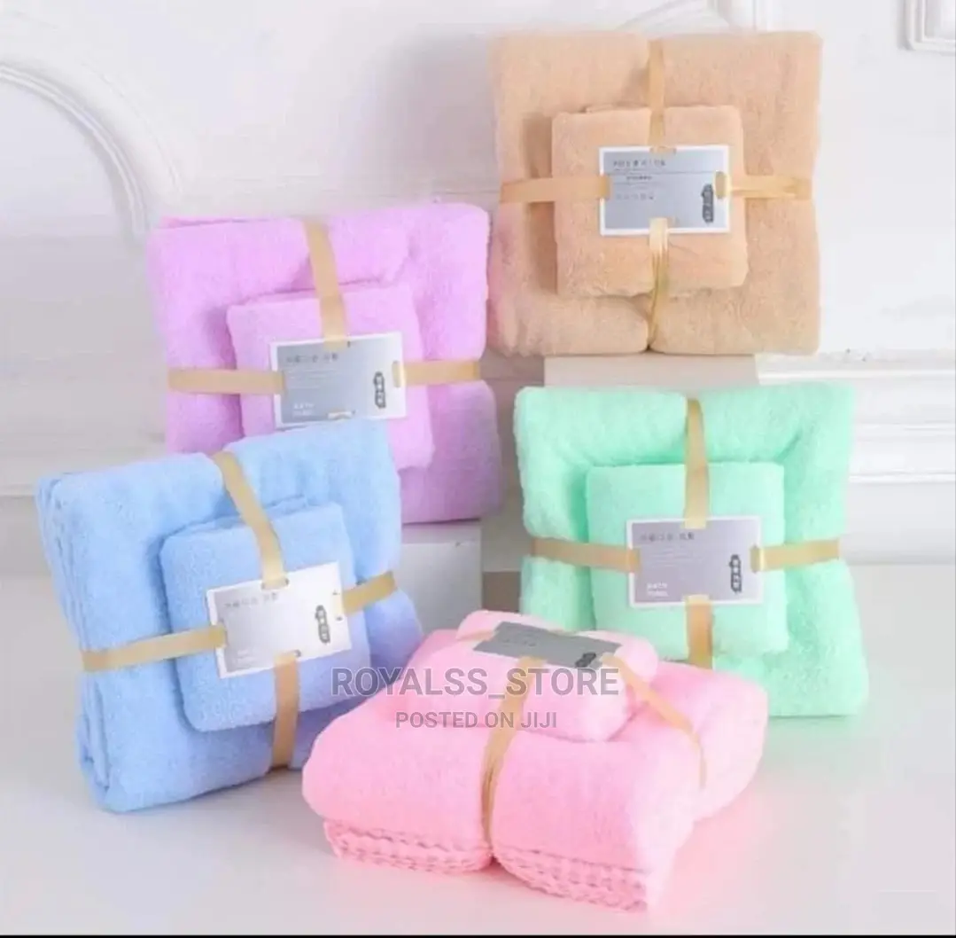 Coral Fleece Towel Set for Mother and Child