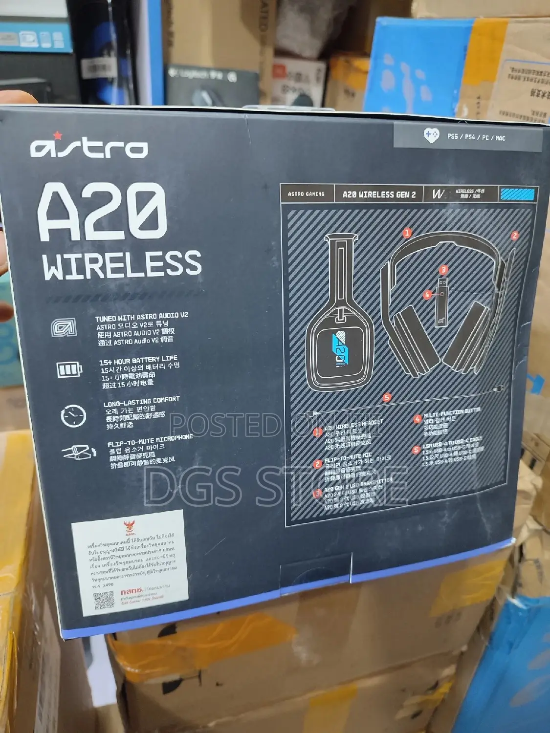 Astro A20 Wireless Gaming Headphone Ps4,Ps5, PC, Mac