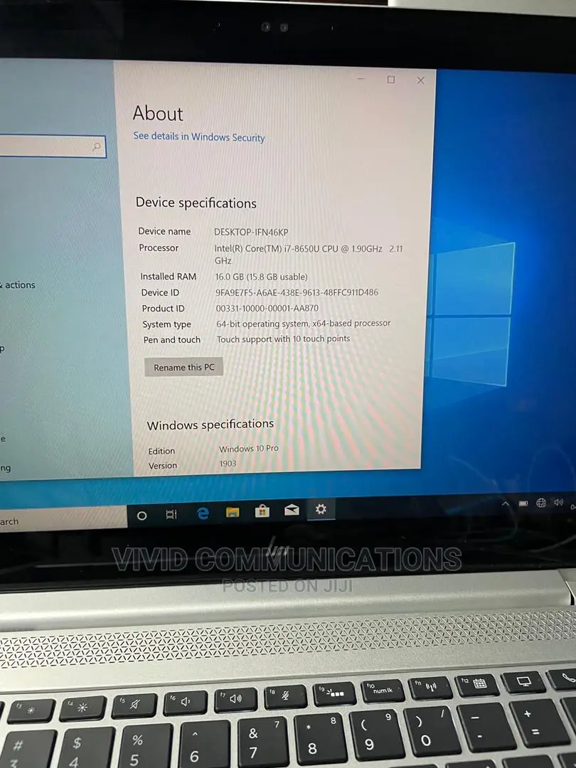 Laptop HP EliteBook 840 G5 16GB Intel Core I7 SSD 512GB