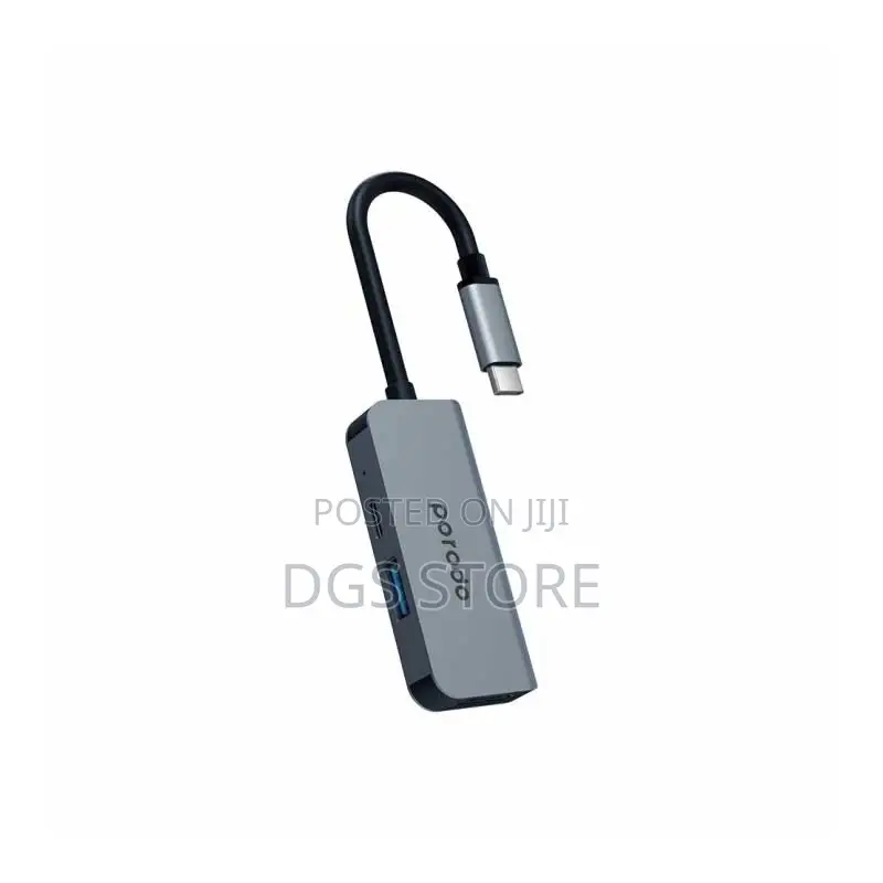Porodo 3in1 Aluminium USB C Hub