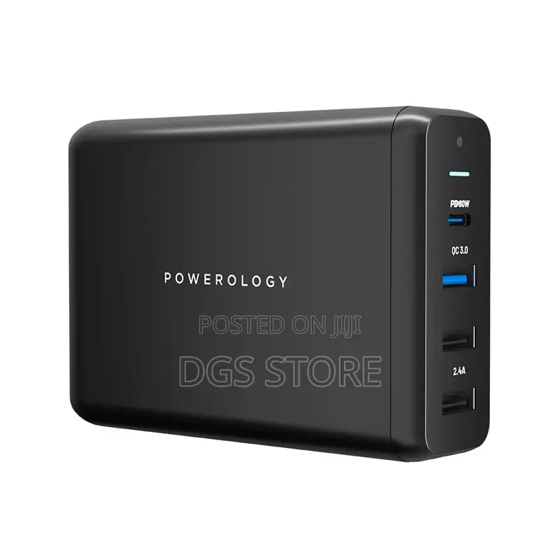Powerology 4 Port Output Quick Charger 75w PD