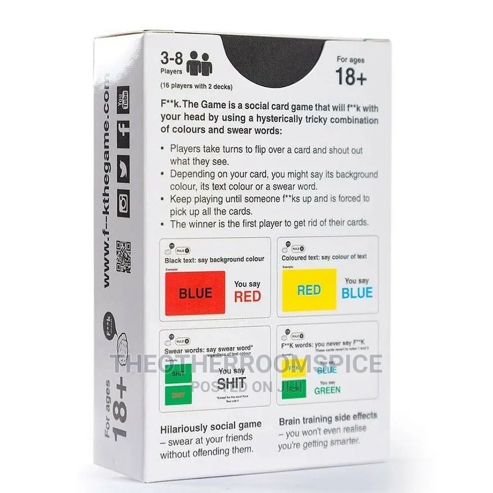 Fuck the Game, Adult Drinking and Swear Words Card