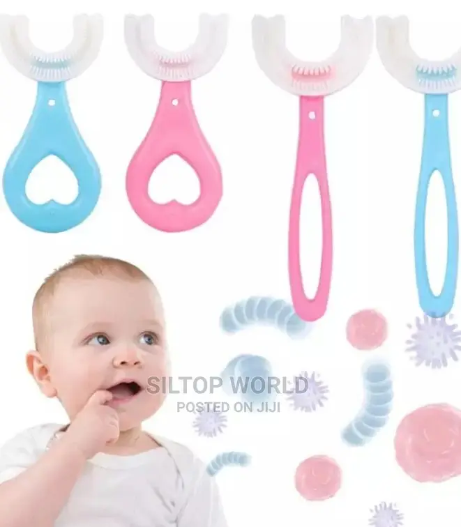 U Shape Silicon Kids Toothbrush