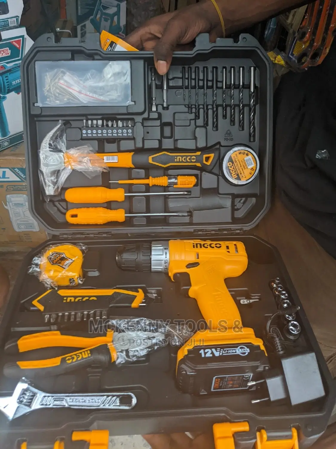 Ingco 12V Li-Ion Cordless Drill 127pcs