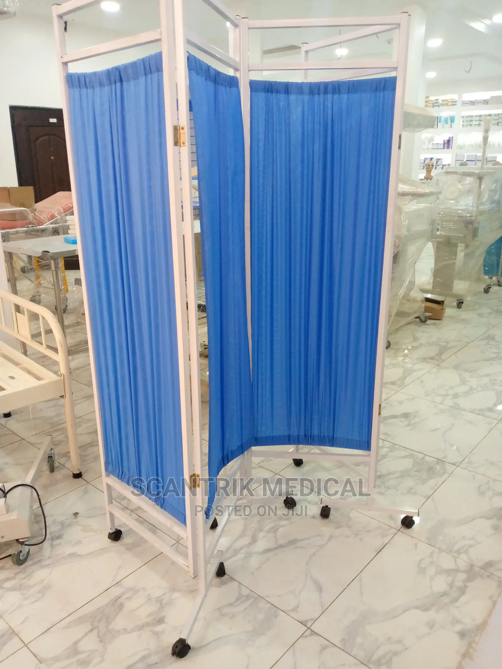 Folding Stainless Steel Medical Bedside Ward Scree