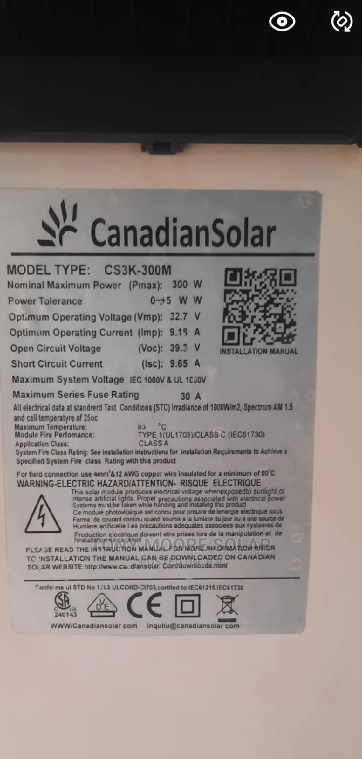 300w 24v Mono Panel