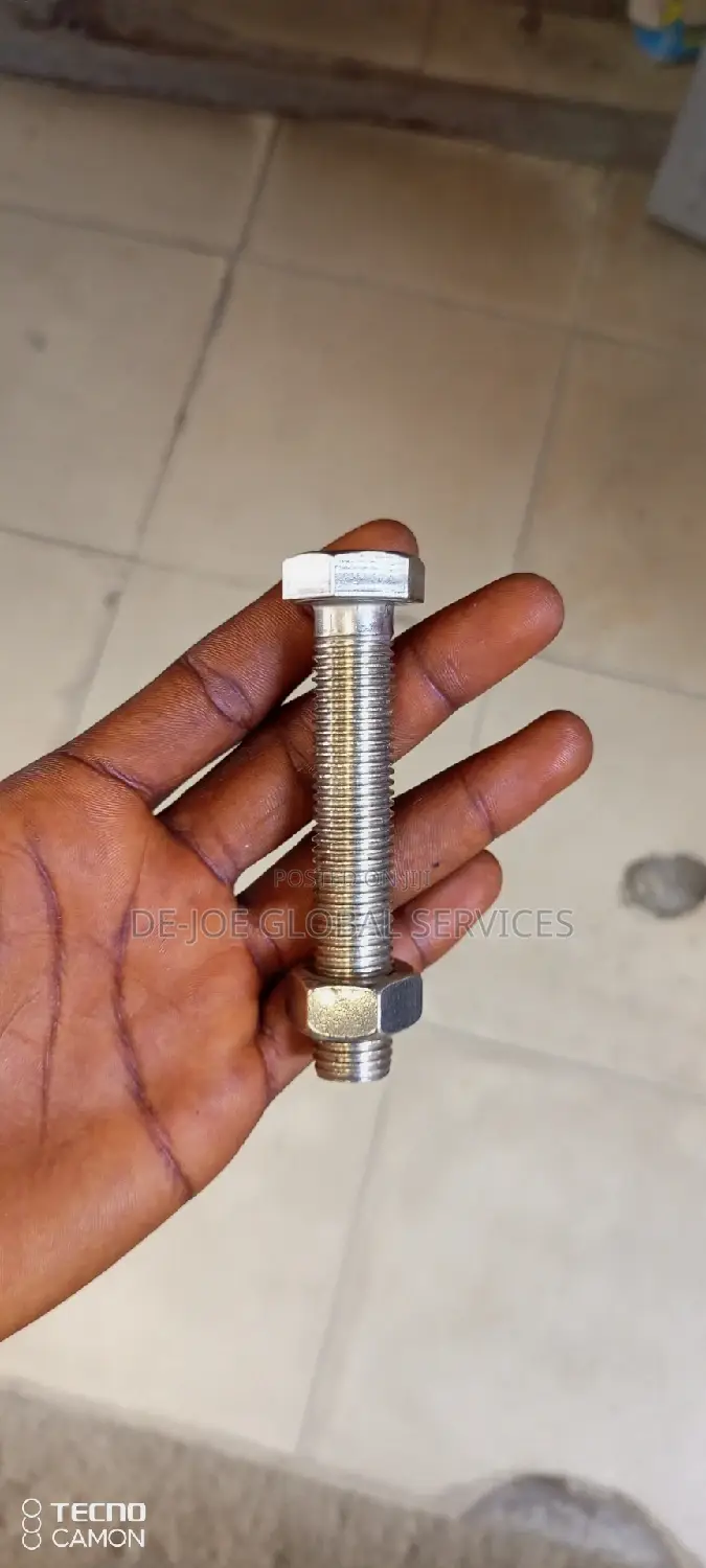 M16 X 100 (4") Stainless Steel Bolts and Nuts