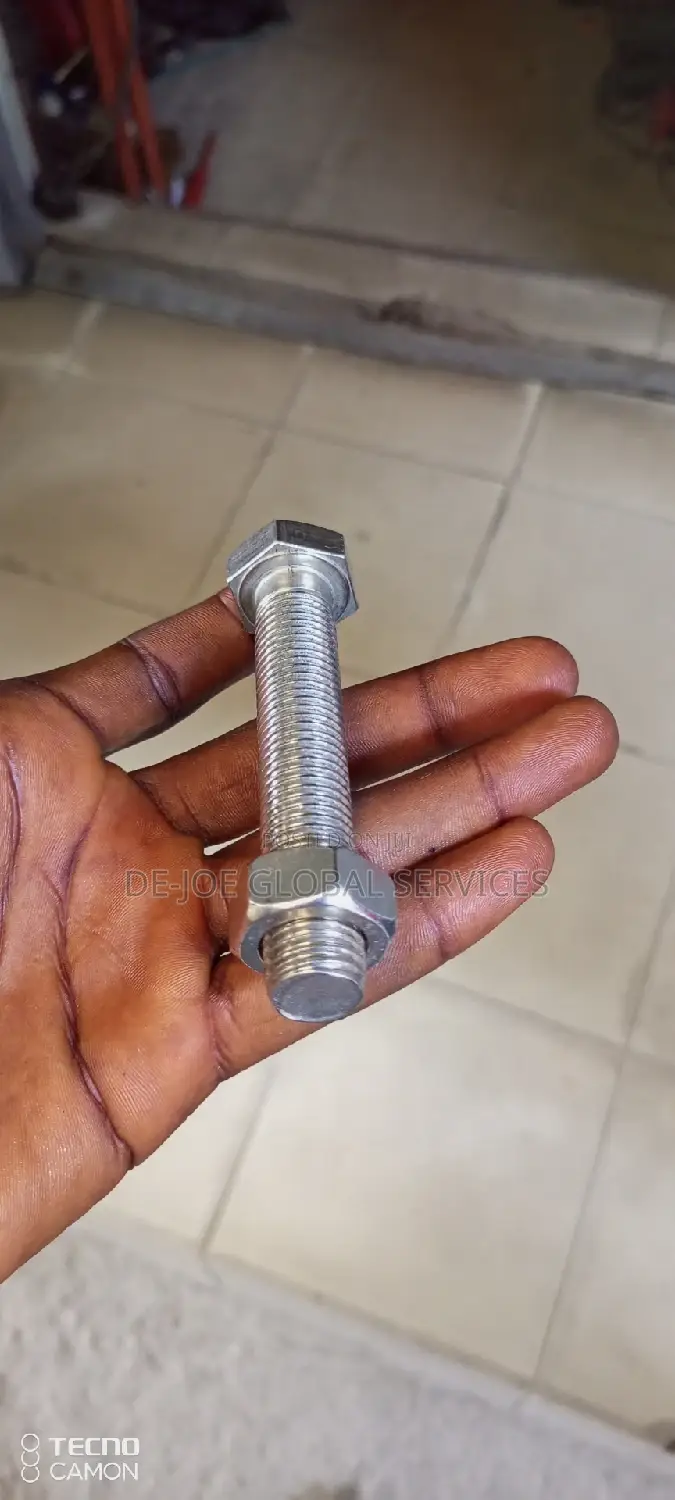 M16 X 100 (4") Stainless Steel Bolts and Nuts