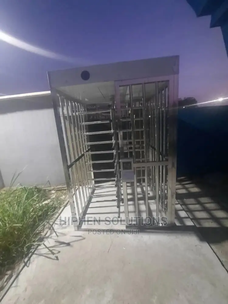 304 Steel Stainless Full Height Turnstiles