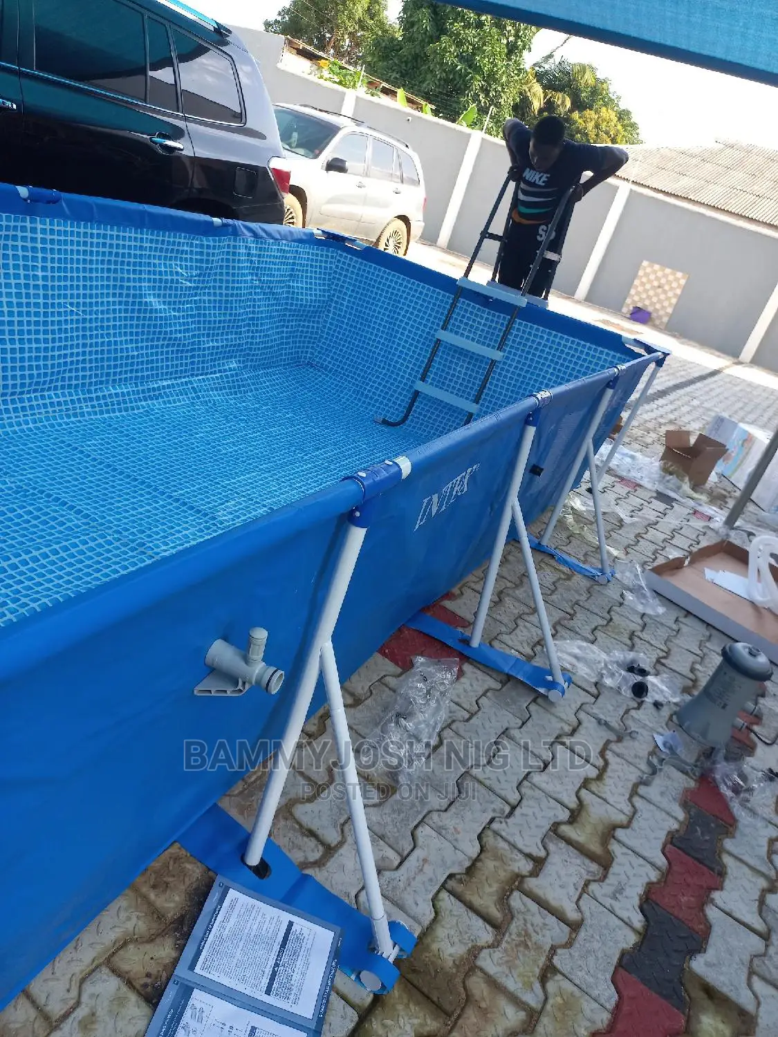 Intex Rectangular Frame Swimming Pool With Ladder