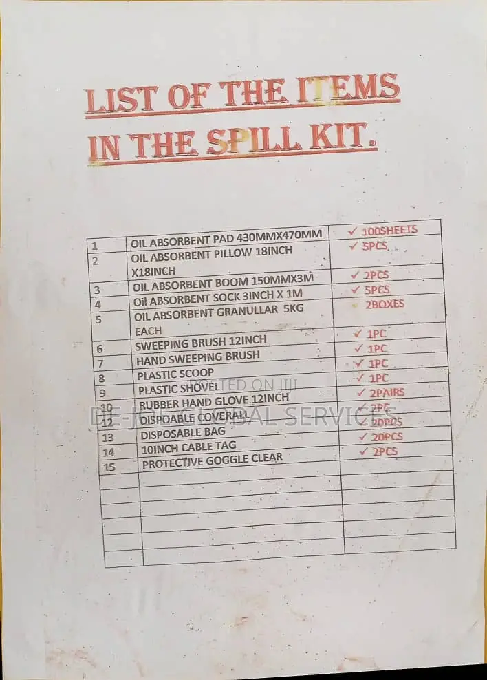 Emergency Oil Spill Kit 240liters