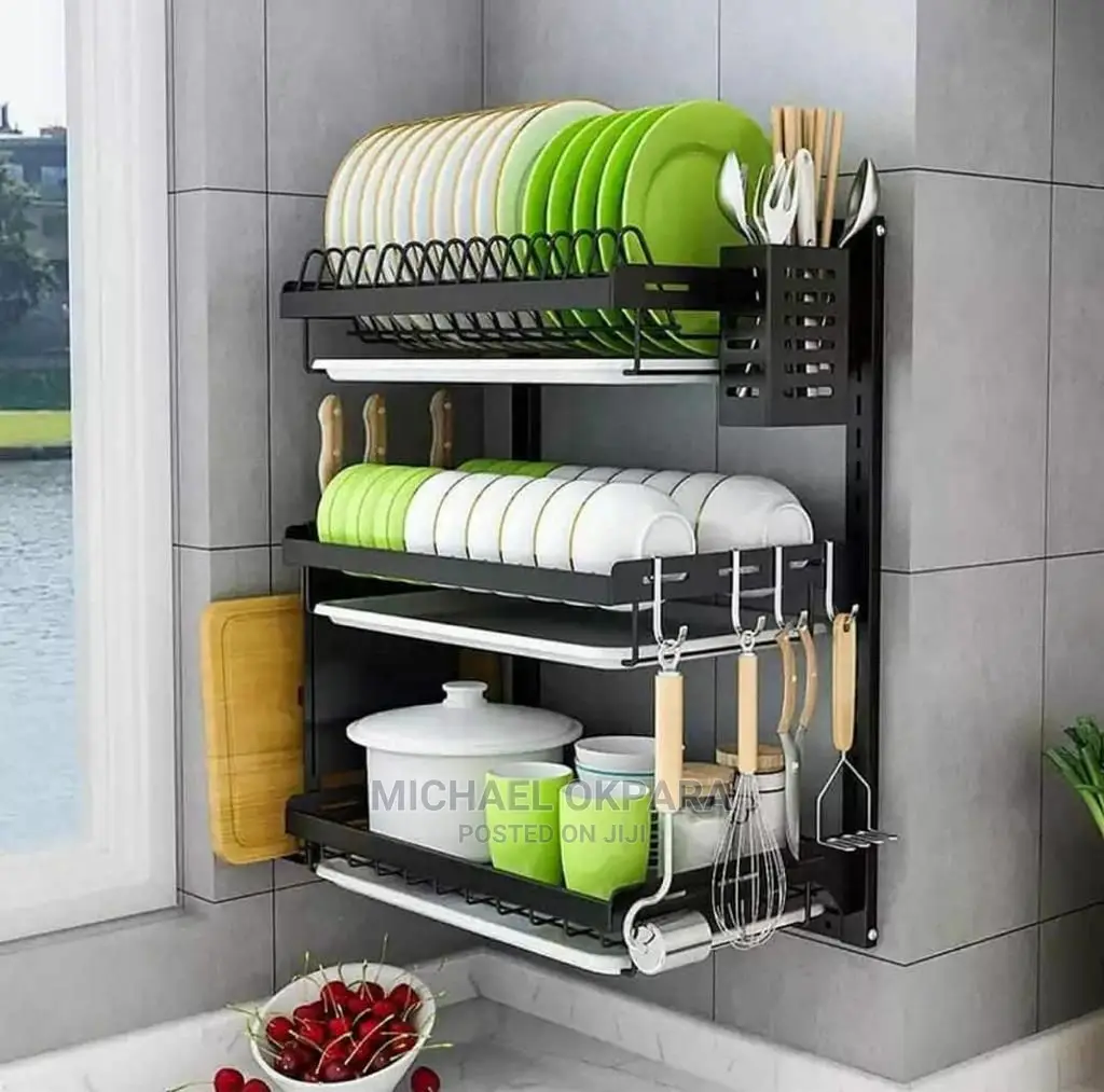 3 Steps Alloy Dish Rack/Drainer