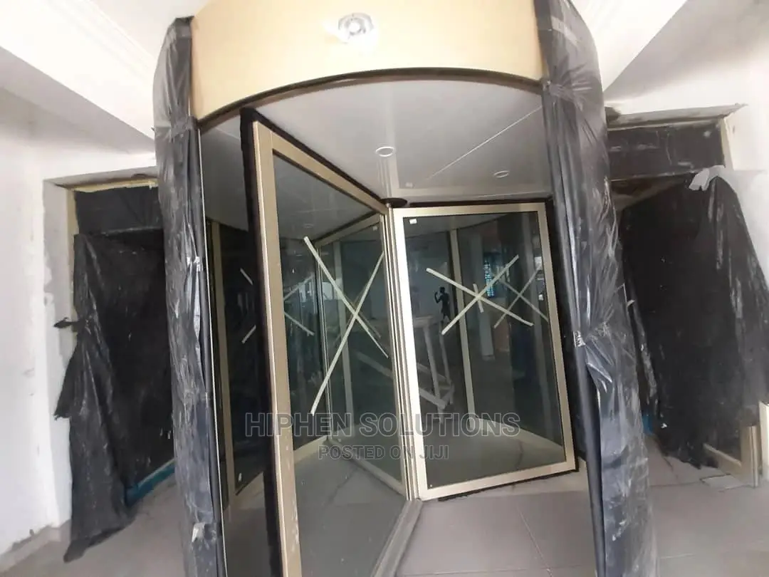 New Aluminum Automatic Glass Revolving Doors
