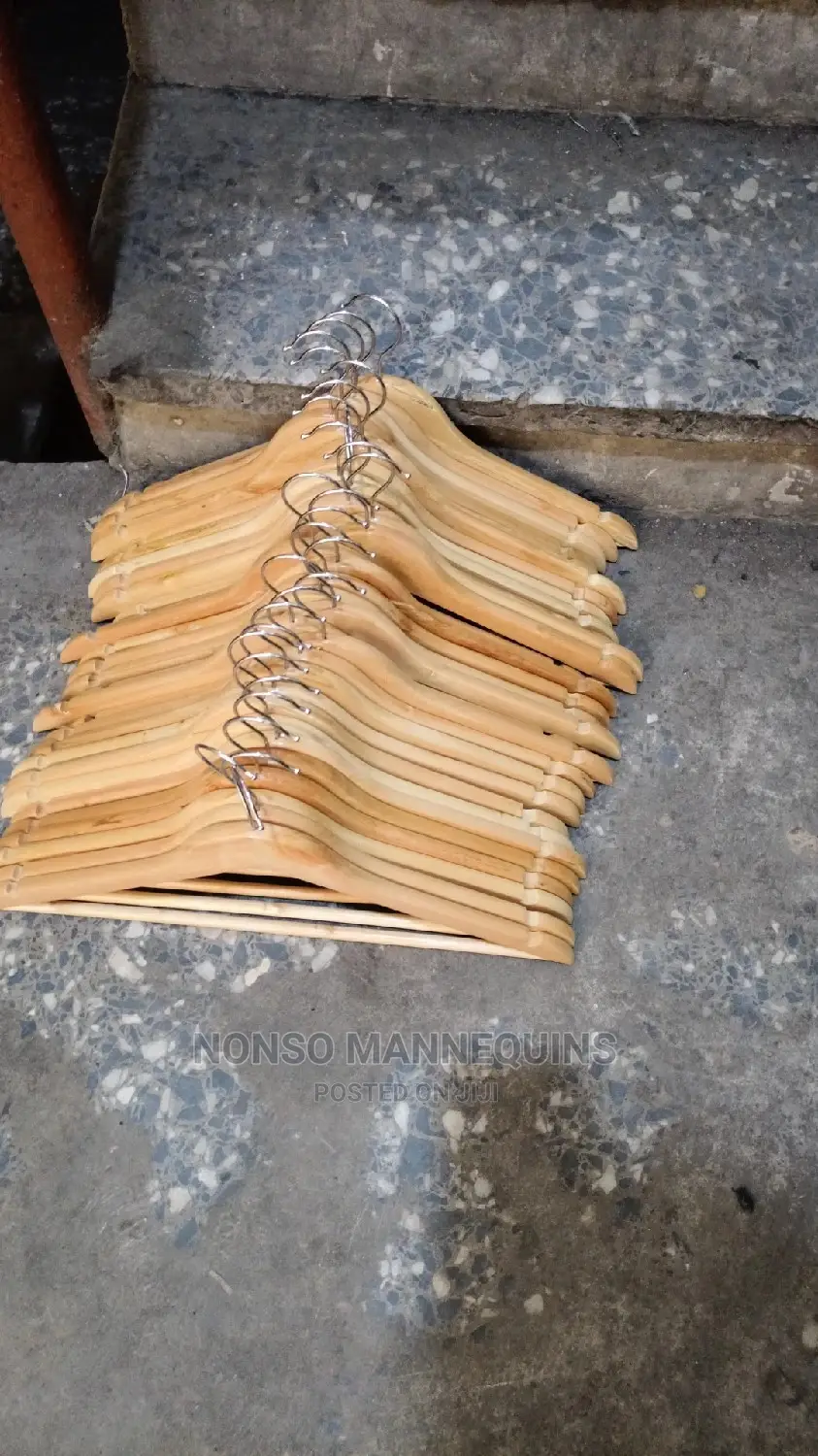 Clean Imported Brand New Wooden Clothes Hangers
