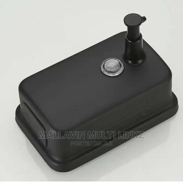 Matte Black Manual Soap Dispenser