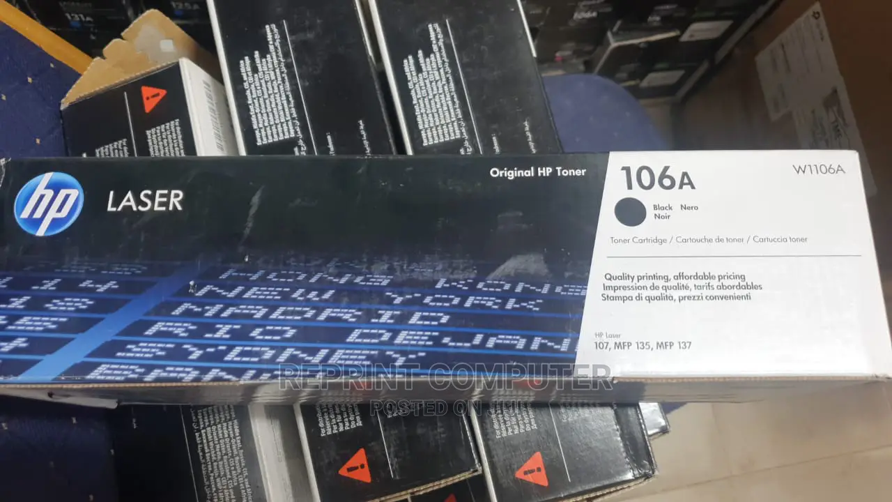Hp 106a Black Original Laser Toner Cartridge(W1106a)