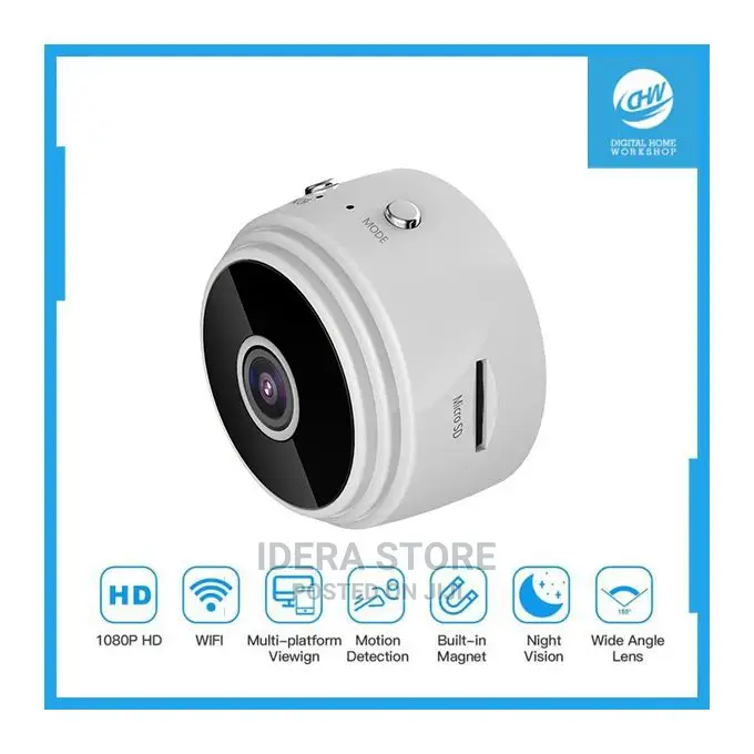 A9 Camera Wireless HD Night Vision Camera Home Wifi -White
