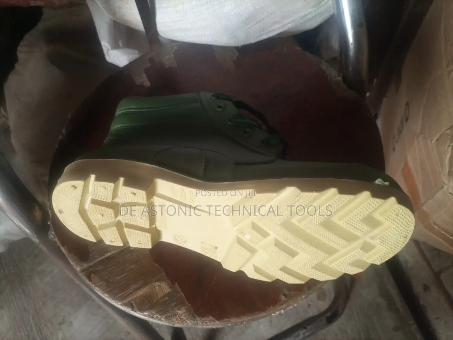 Green Ankle Safety Rainboot