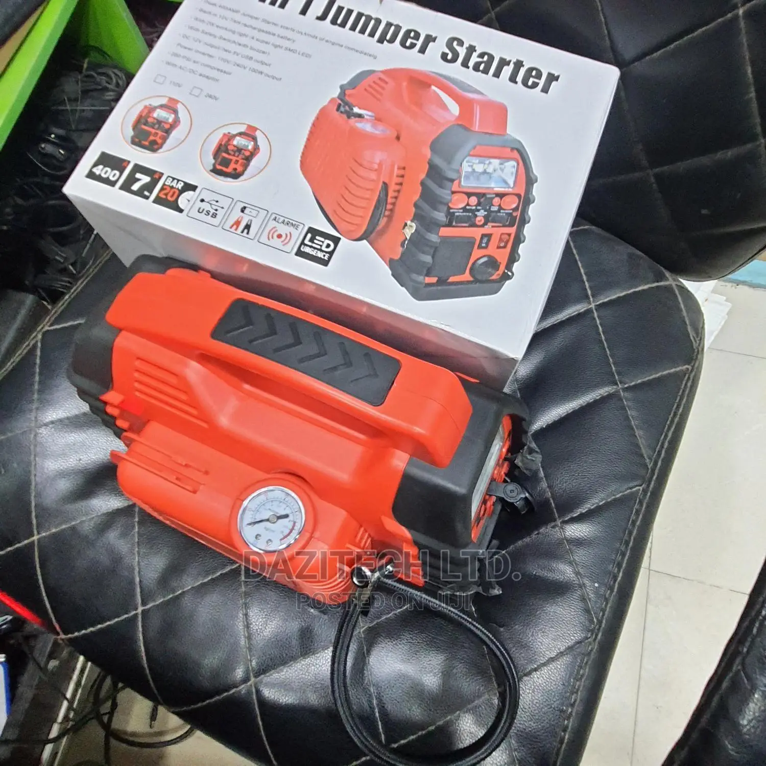 7 in 1 Jumper Starter / Tyre Pump / Laptop Charger